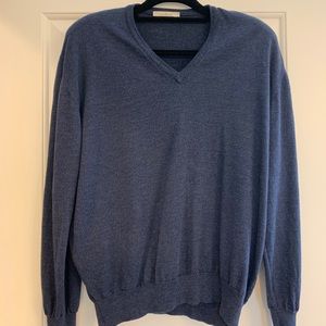 Zegna navy wool sweater
